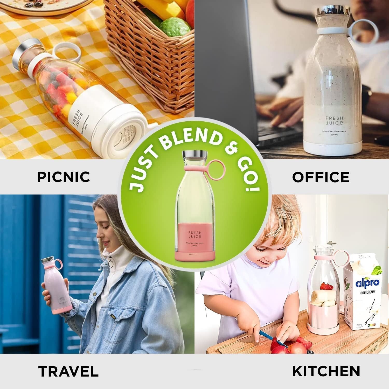 Portable Juicer Blender Bottle – Make Fresh Smoothies Anywhere