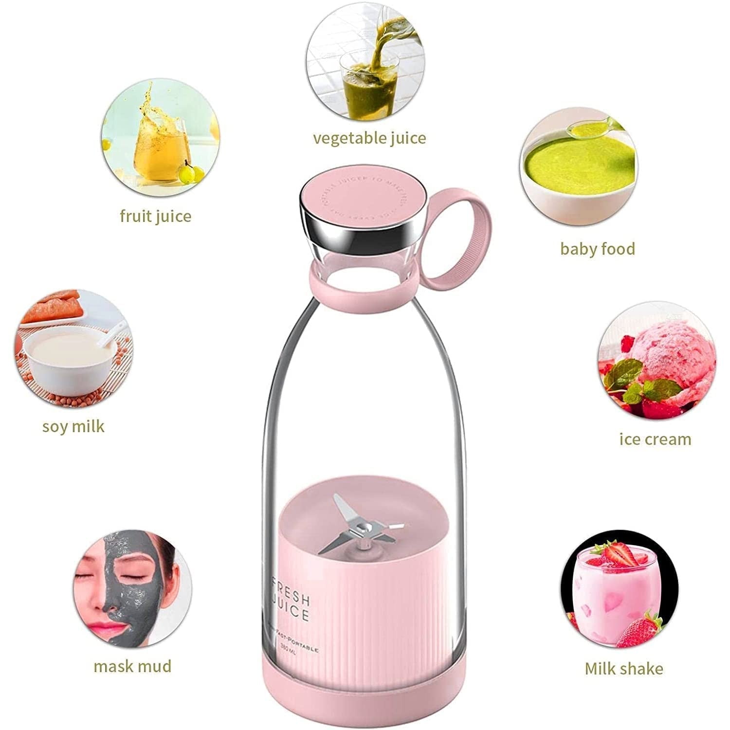 Portable Juicer Blender Bottle – Make Fresh Smoothies Anywhere